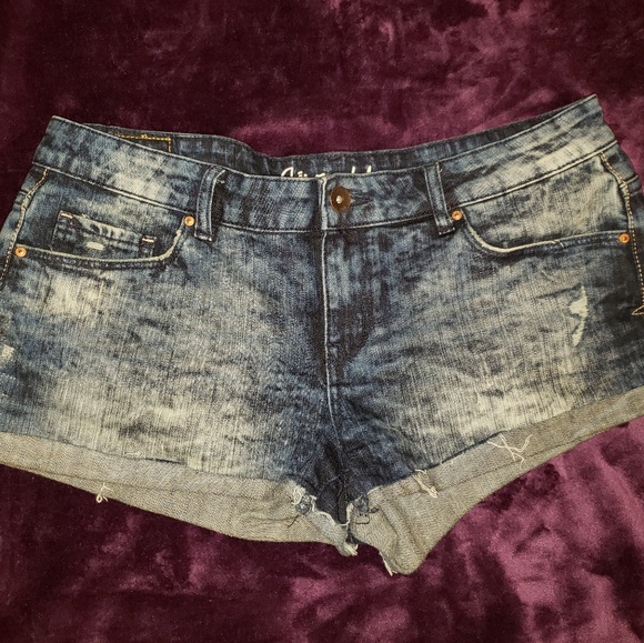Distressed Bleached Shorts - Picture 1 of 3